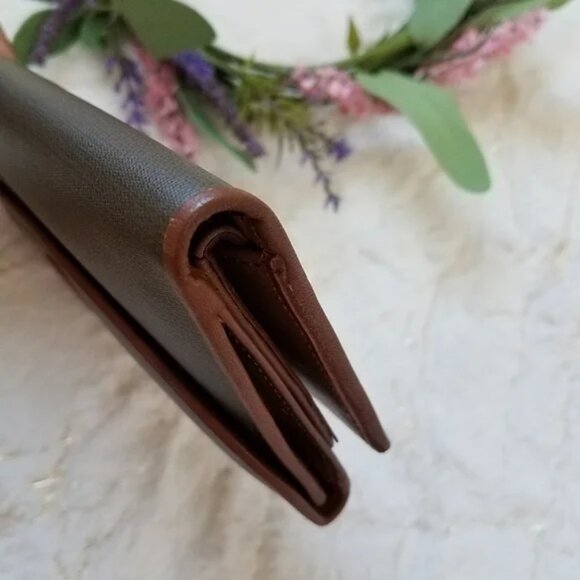 Dior Long Wallet checkbook Tan/ Green inc. COA - Picture 5 of 13